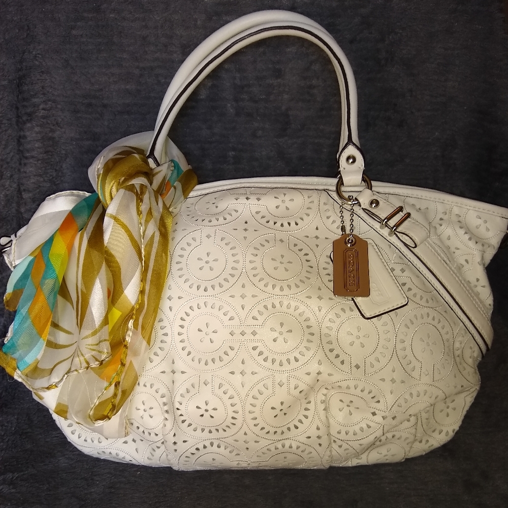 Leather Coach Madison Lase Cut Eyelet Soph #17008